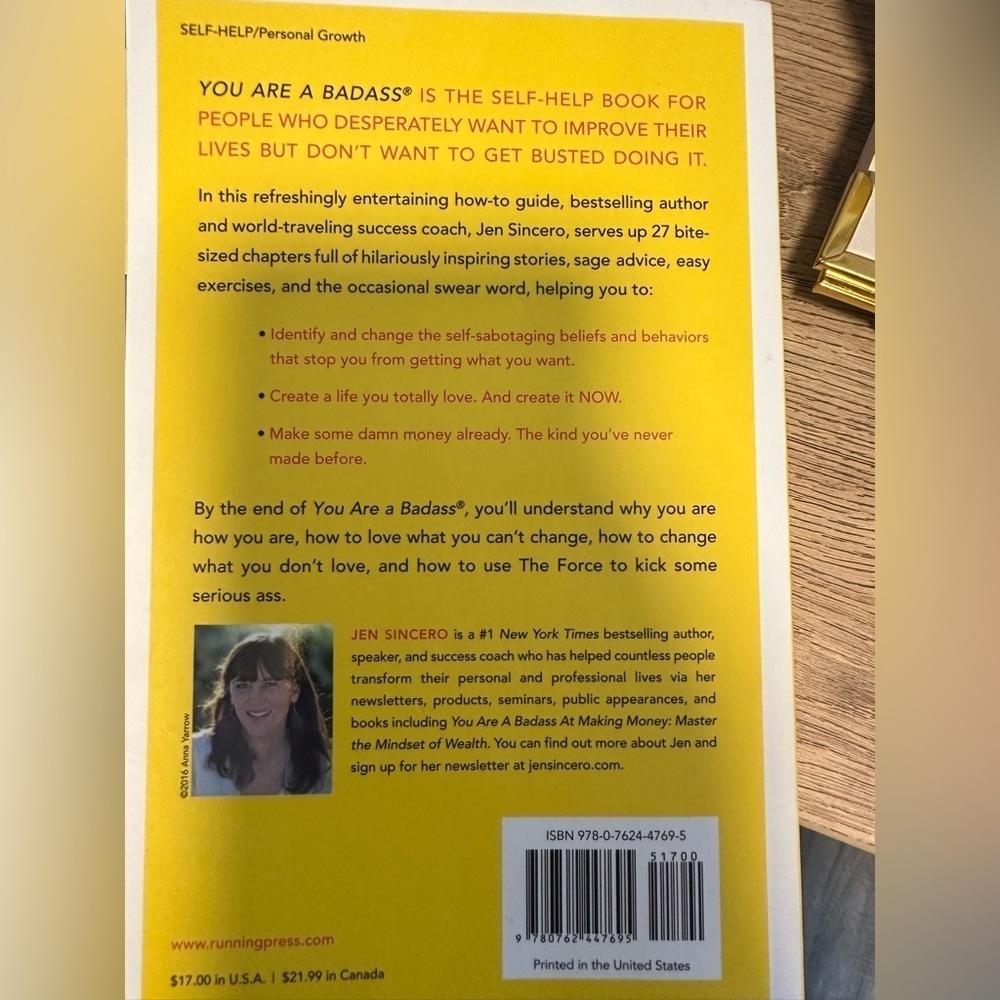 You Are a Badass. New York Times bestseller. By Jen Sincero - Picture 2 of 2